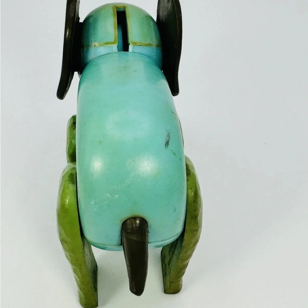 VTG Fisher Price Little People Poseable Blue Elephant And Giraffe READ ISSUES